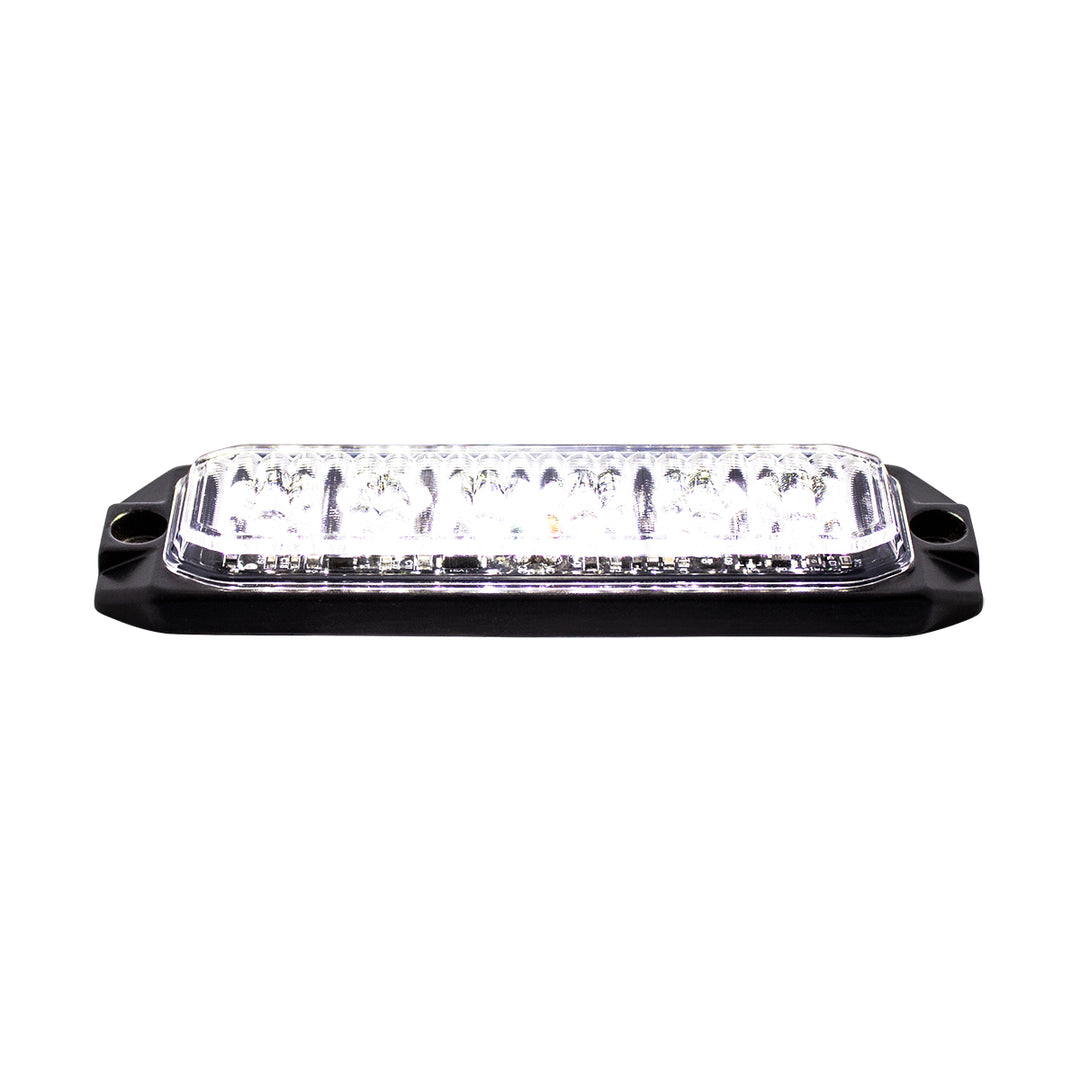 6 High Power LED "Competition Series" Slim Warning Light - White