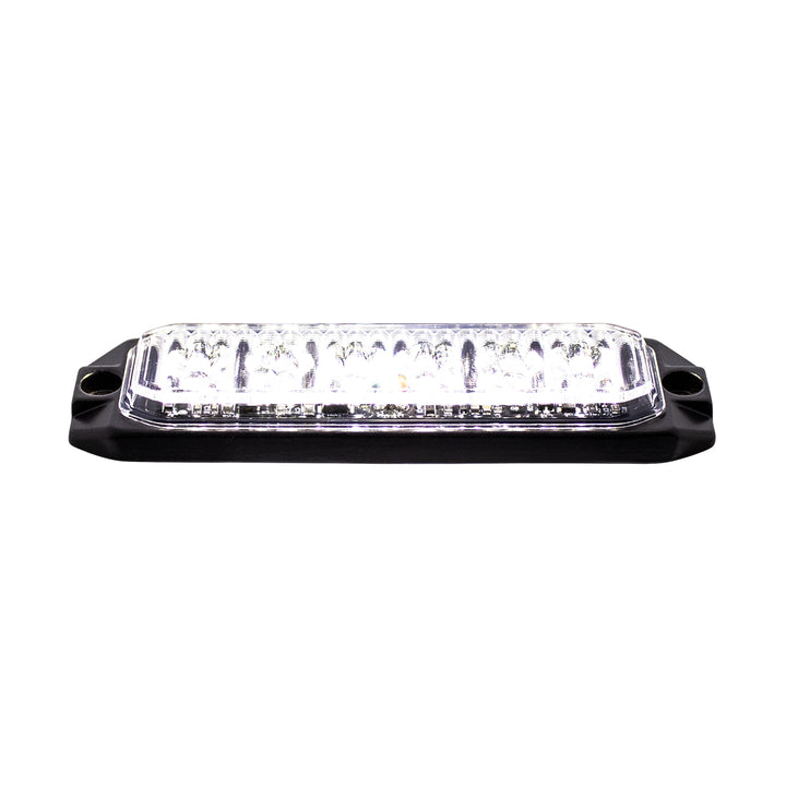 6 High Power LED "Competition Series" Slim Warning Light - White