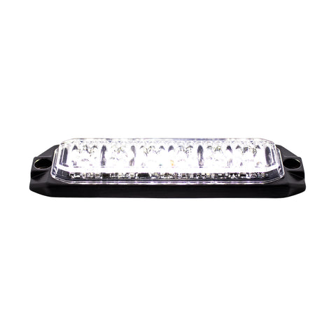 6 High Power LED "Competition Series" Slim Warning Light - White