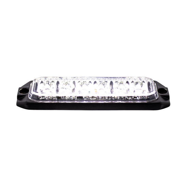 6 High Power LED "Competition Series" Slim Warning Light - White