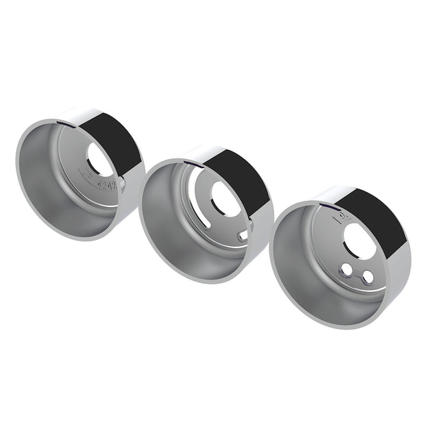 Chrome Plastic A/C Control 6-Piece Dial Covers For 2018-2023 Freightliner Cascadia