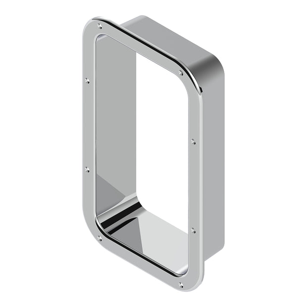 Chrome Interior View Window Trim For Kenworth W900L (1990-2005) And T800 (1986-2005)