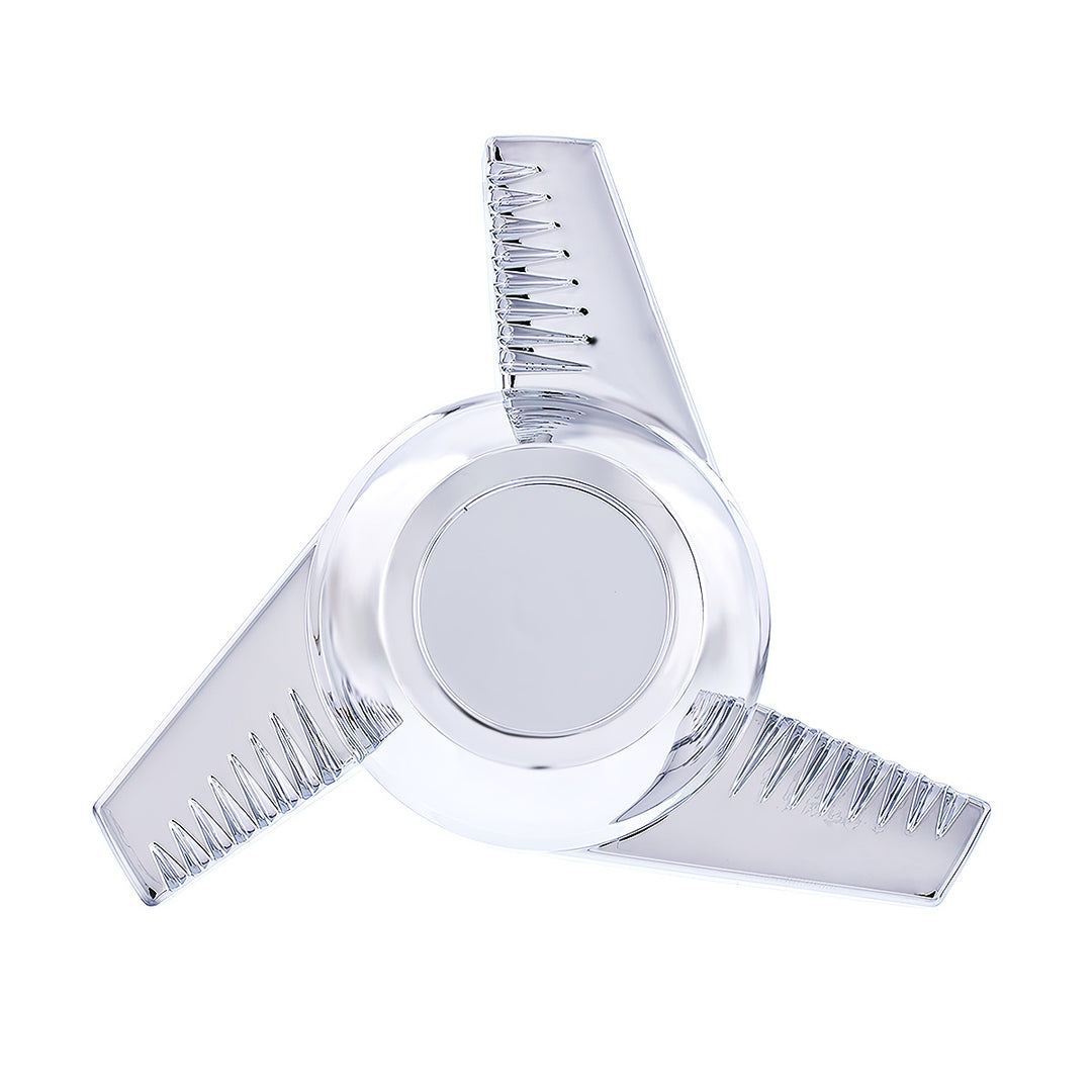 Chrome Plastic 3 Bar Left Swing Hubcap Spinner Only
