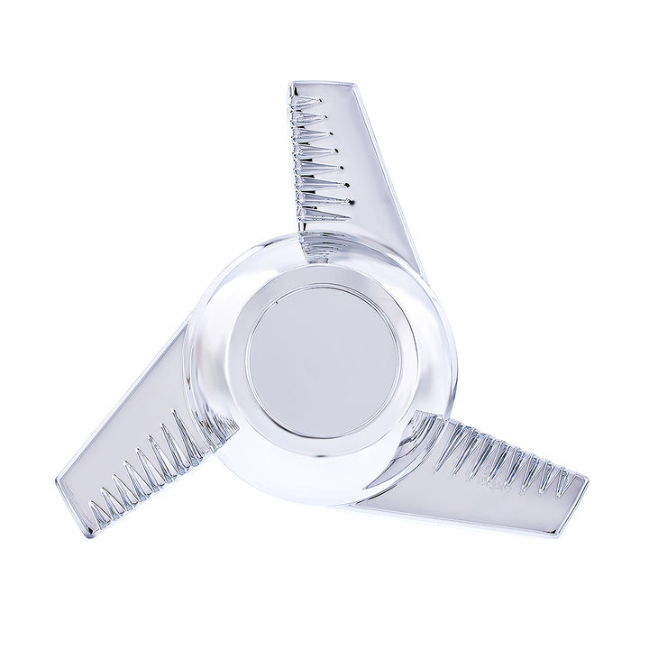 Chrome Plastic 3 Bar Left Swing Hubcap Spinner Only