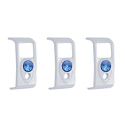 Rocker Switch Cover With Blue Crystal For 2006+ Kenworth (Card Of 3)