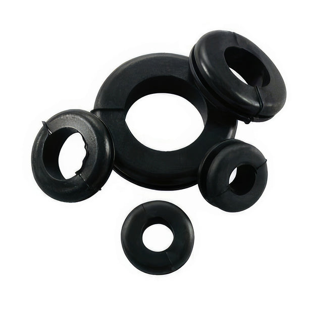 21/32", 7/8",1",1 3/8" Mounting Holes Black Vinyl Grommets (5-Pack)