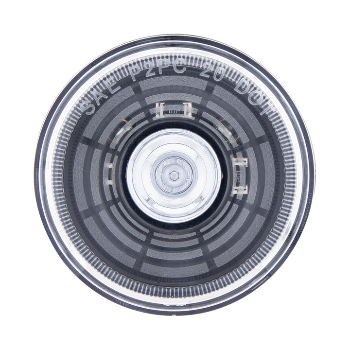 4 LED 2-1/2" Round Abyss Light (Clearance/Marker) - White LED/Clear Lens