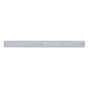 Chrome Top Mud Flap Plate With Two 14 LED 24" Light Bars - Red LED/Chrome Lens (Each)