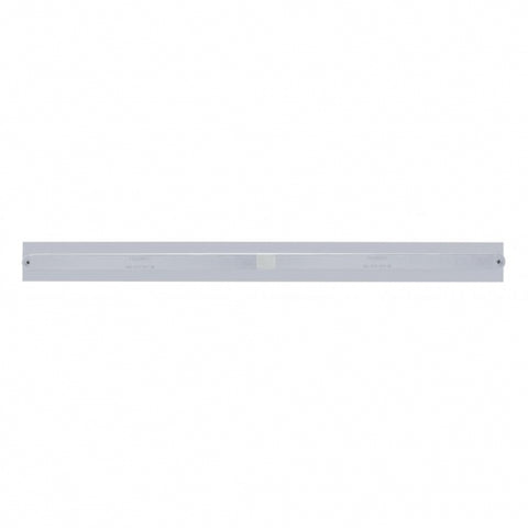 Chrome Top Mud Flap Plate With Two 14 LED 24" Light Bars - Red LED/Chrome Lens (Each)
