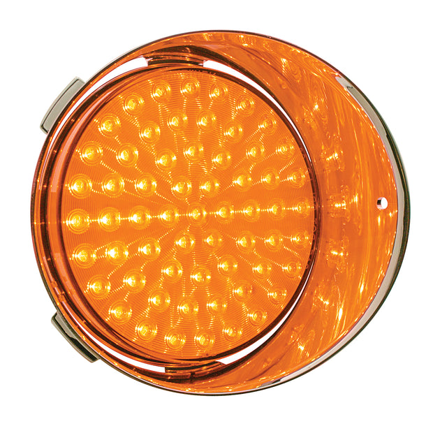 61 LED Freightliner Daytime Running Light (Passenger) - Amber LED/Amber Lens