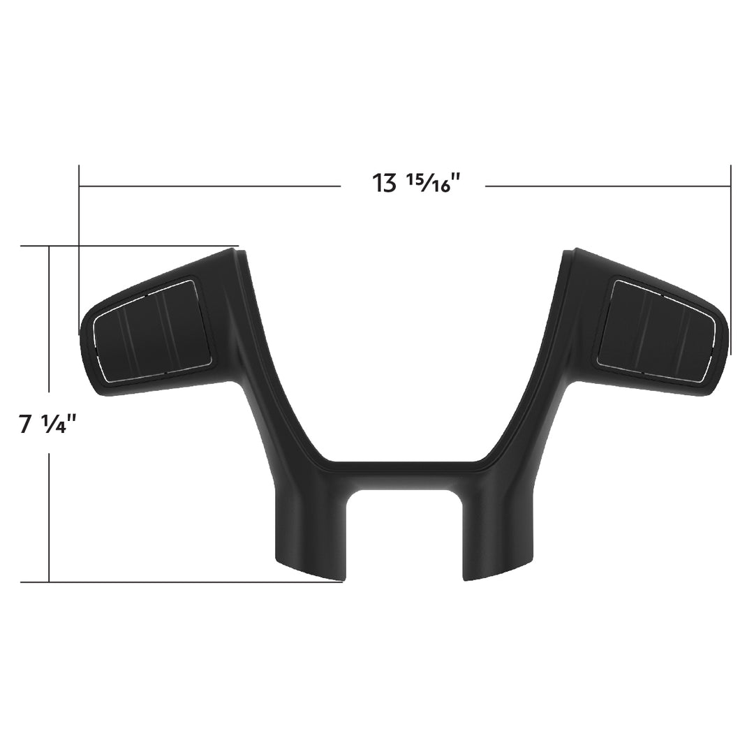 Plastic Trim For United Pacific YourGrip Peterbilt 579/Kenworth T680 Steering Wheel - Black