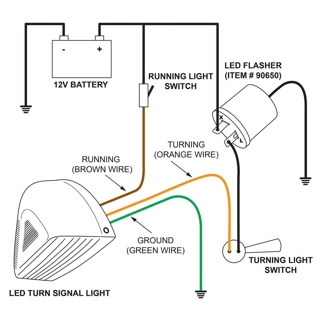 31 LED Turn Signal Light For 1987-2007 Peterbilt 379/378/357  - Amber LED/Amber Lens