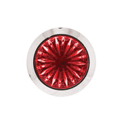 4 LED 3/4" Mini Watermelon Double Fury Light With Clear Lens (Clearance/Marker) - Red & White LED