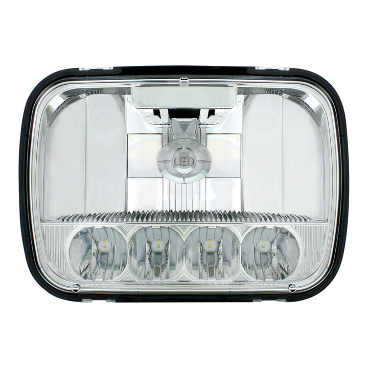 ULTRALIT - 5 High Power LED 5" X 7" Crystal Headlight - High &amp; Low Beam