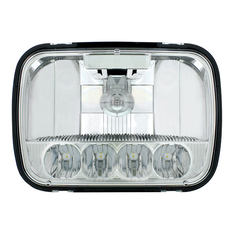 ULTRALIT - 5 High Power LED 5" X 7" Crystal Headlight - High & Low Beam