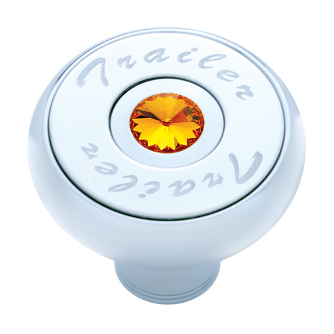 "Trailer" Deluxe Air Valve Knob - Amber Crystal