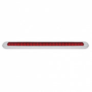 23 LED 17-1/4" Reflector Light Bar With Bezel (Stop, Turn & Tail) - Red LED/Red Lens