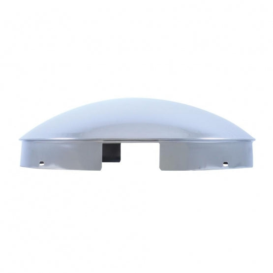 4 Even Notched Stainless Steel Dome Front Hubcap - 1" Lip