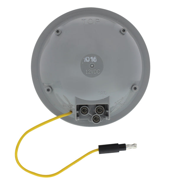 14 LED 4" Round Double Fury Light (Turn Signal) - Amber & Blue LED/Clear Lens
