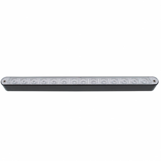 14 LED 12" Light Bar With Black Housing - Red LED/Clear Lens