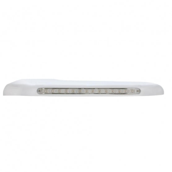 14 Amber LED Front Fender Cover For Peterbilt 388 (2008-2015) &amp; 389 (2008-2023)-Clear Lens - Driver