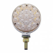 42 LED Double Face Turn Signal Light - Amber & Red LED/Clear Lens