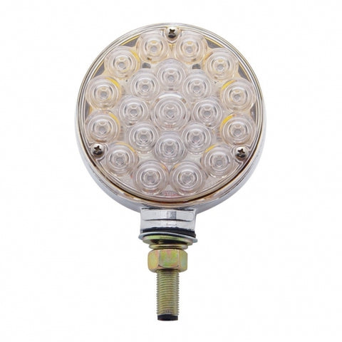 42 LED Double Face Turn Signal Light - Amber & Red LED/Clear Lens