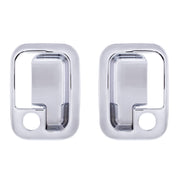 Chrome Exterior Door Handle Cover For 2003+ Kenworth & 2004+ Peterbilt Trucks- Pair (Driver & Passenger)