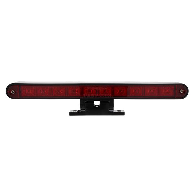10 LED Split Function 3rd Brake Light With Black Swivel Pedestal Base - Red LED/Red Lens