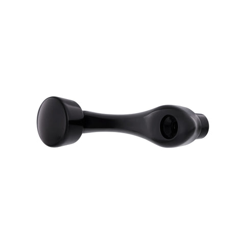 Black Die-Cast Window Crank With 16-Spline 7/16” OD Adapter - Plain