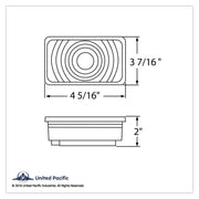 Rectangular Light (Stop, Turn & Tail) - Red Lens