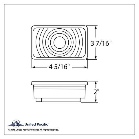 Rectangular Light (Stop, Turn & Tail) - Red Lens