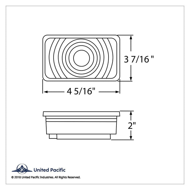 Rectangular Light (Stop, Turn & Tail) - Red Lens