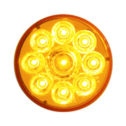 9 LED 2-1/2" Round Pure Reflector Light (Clearance/Marker) - Amber LED/Amber Lens