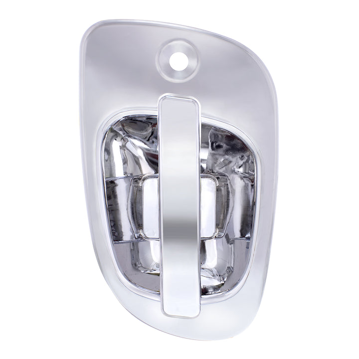 6 Amber LED Chrome Door Handle Cover for 2008-2017 Freightliner Cascadia - Passenger