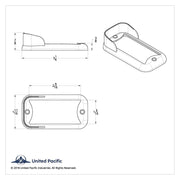 Small Rectangular Light Bezel - Vertical Visor