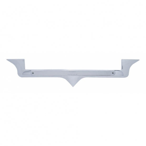 Chrome Hood Emblem Trim With 14 LED Light Bar For Kenworth - Amber LED/Chrome Lens
