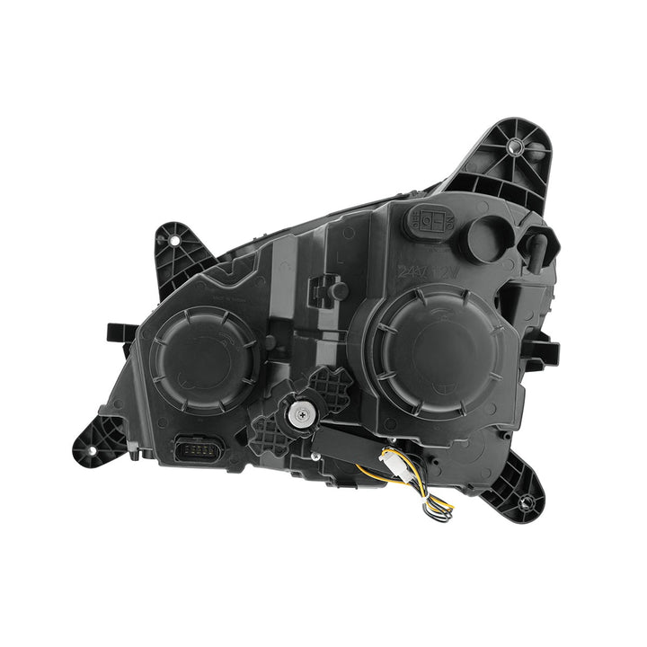 Black Projection Headlight With LED Position &amp; Sequential Signal For 2012-2021 Peterbilt 579- Passenger