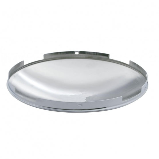 4 Even Notched Stainless Steel Dome Front Hubcap - 7/16" Lip