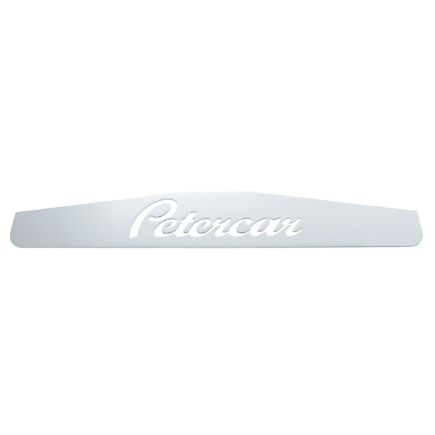 4" X 24" Chrome Petercar Bottom Mud Flap Plate - Welded Stud