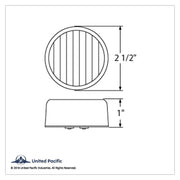 13 LED 2-1/2" Round Light (Clearance/Marker) - Amber LED/Amber Lens