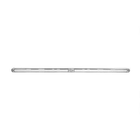 Dual 24 LED Dual Function 12" GloLight Bar With Bezel - Red LED/Clear Lens