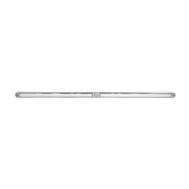 Dual 24 LED Dual Function 12" GloLight Bar With Bezel - Red LED/Clear Lens