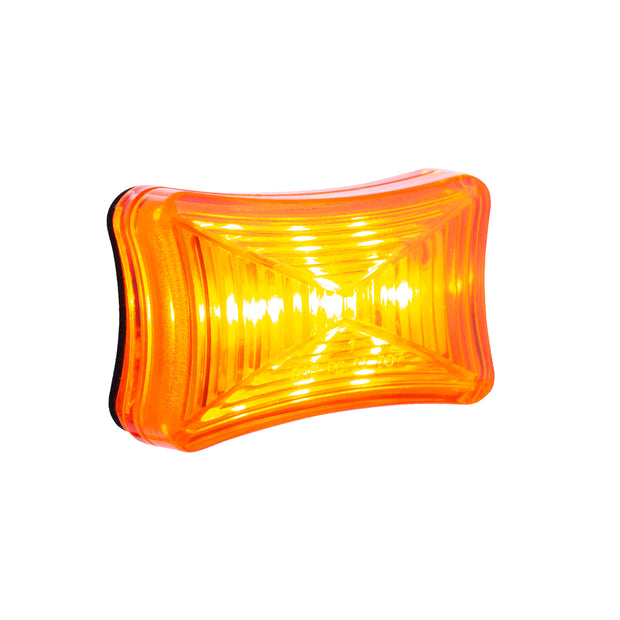 3 LED Rectangular Clearance/Marker Light-Amber LED/Amber Lens
