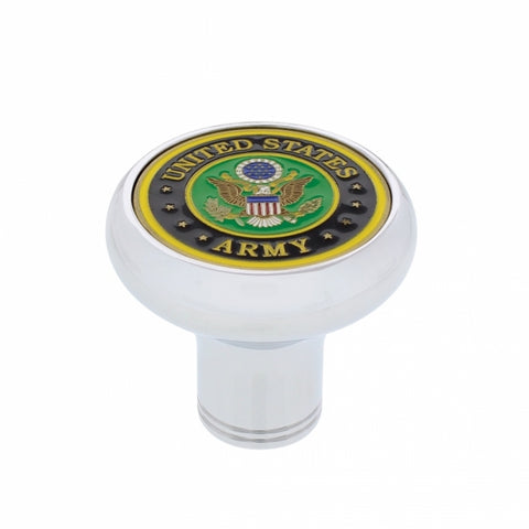 Deluxe Military Medallion Air Valve Knobs - Army