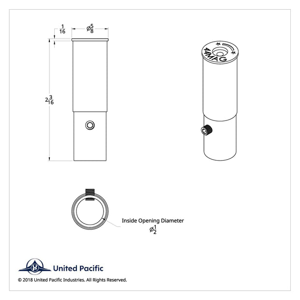Aluminum 44-MAG Casing Style Toggle Switch Extensions For Freightliner (2-Pack)