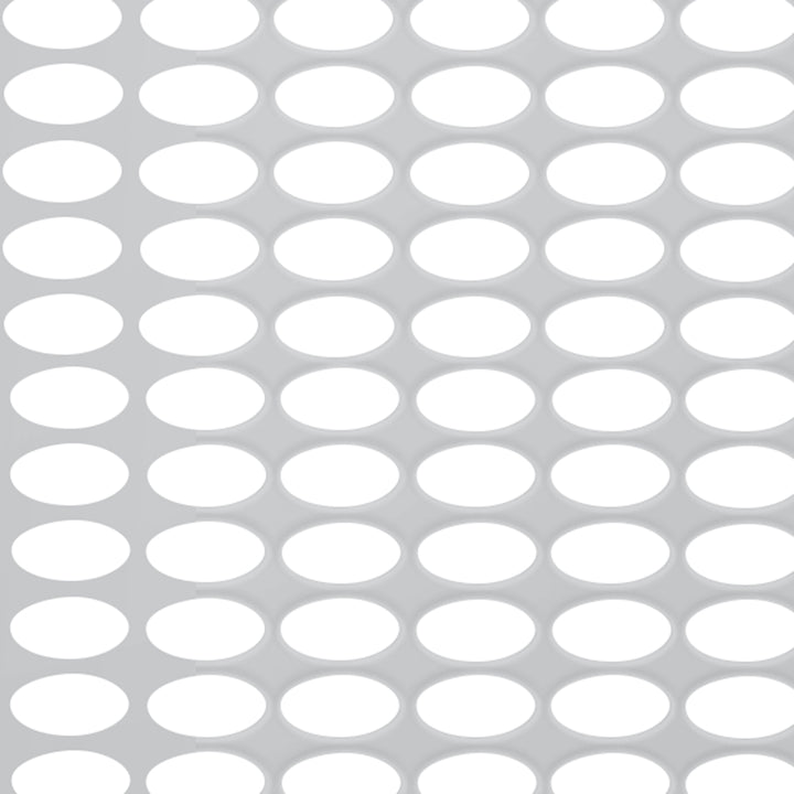 430 Stainless Grille Mesh For Peterbilt 379 With Extended Hood - Straight Oval Holes