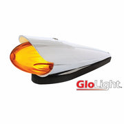 9 LED Dual Function GloLight Watermelon Grakon 1000 Style Cab Light Kit With Visor - Amber LED/Amber Lens