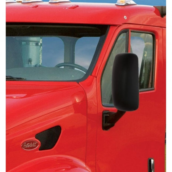 Black Heated Mirror Assembly For Peterbilt 387/587 &amp; Kenworth T2000/T700 - Driver