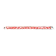 14 LED 12" Sequential Light Bar With Bezel - Red LED/Clear Lens